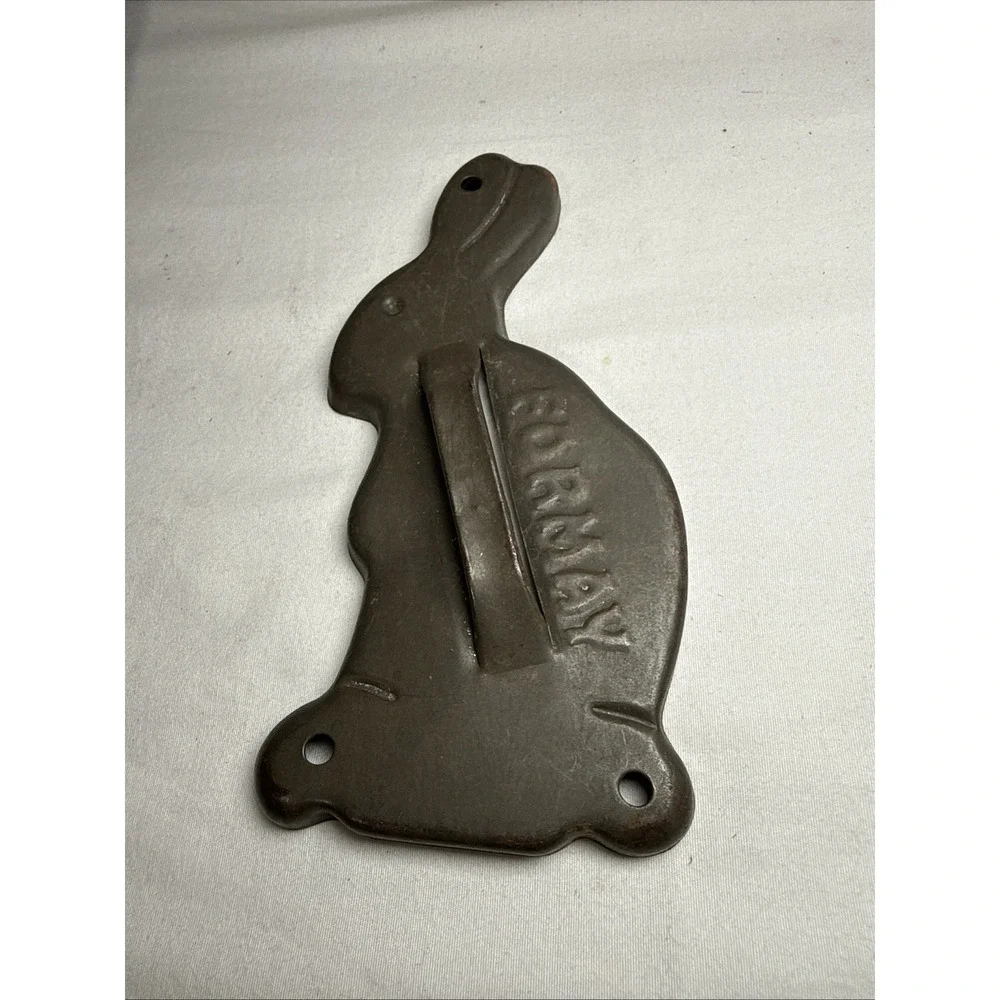 Antique Formay Metal Bunny Cookie Cutter With Handle